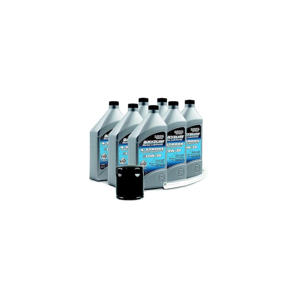 4-Stroke 10W30 Oil Change Kit, 75 90 115 HP EFI 2.1L, 2 case